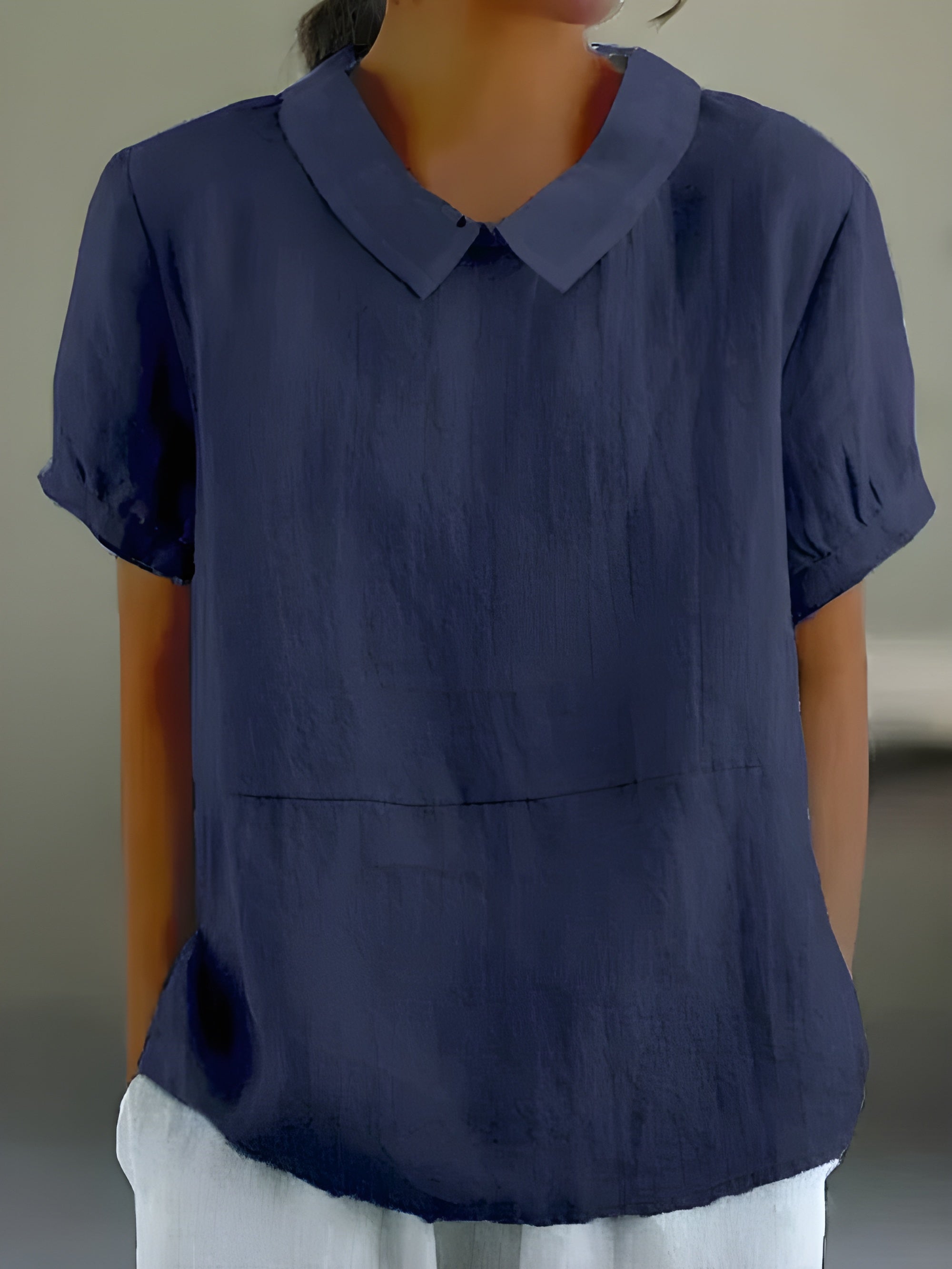 Camille |  Bluse mit schickem Kragen