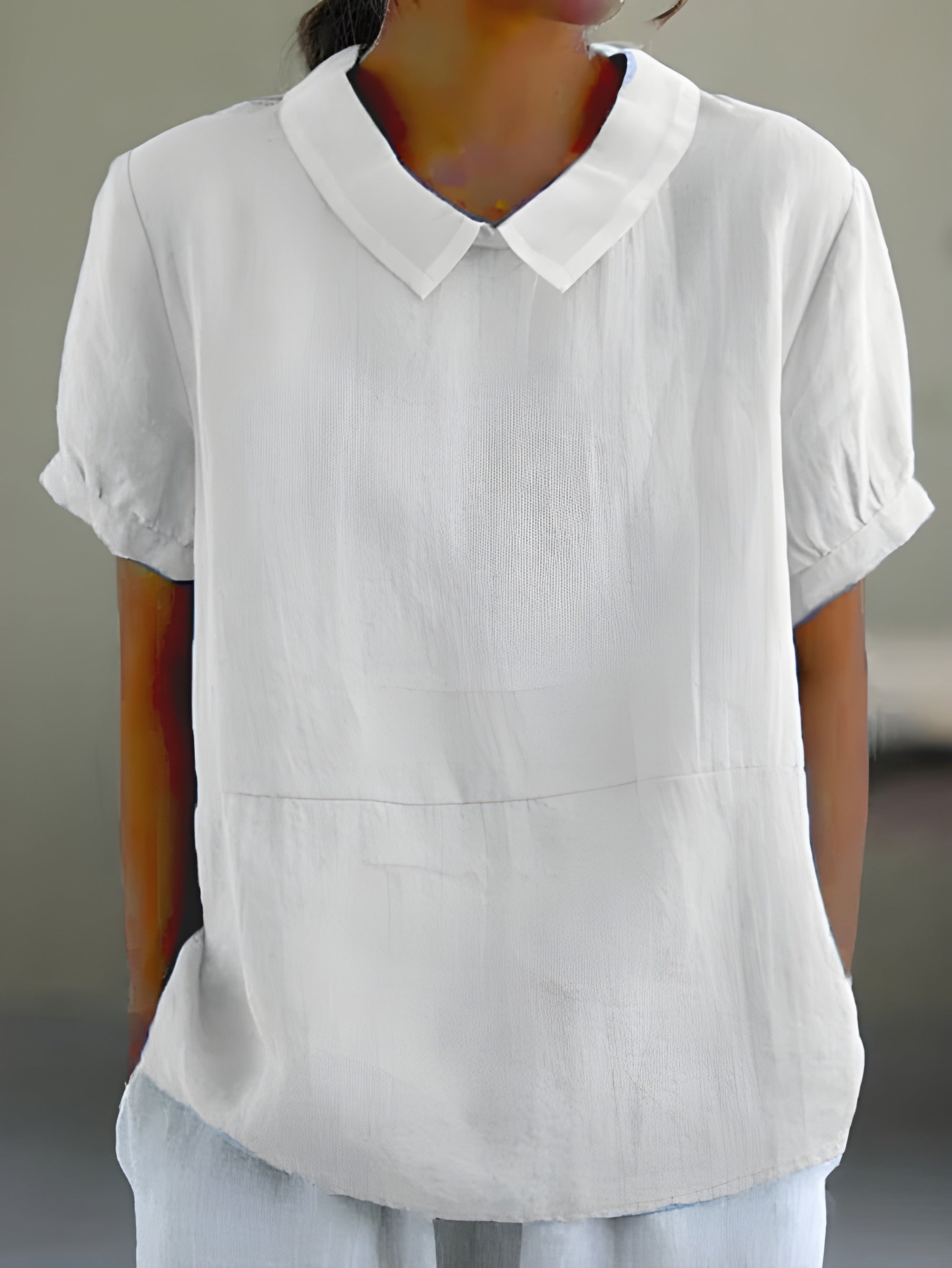 Camille |  Bluse mit schickem Kragen