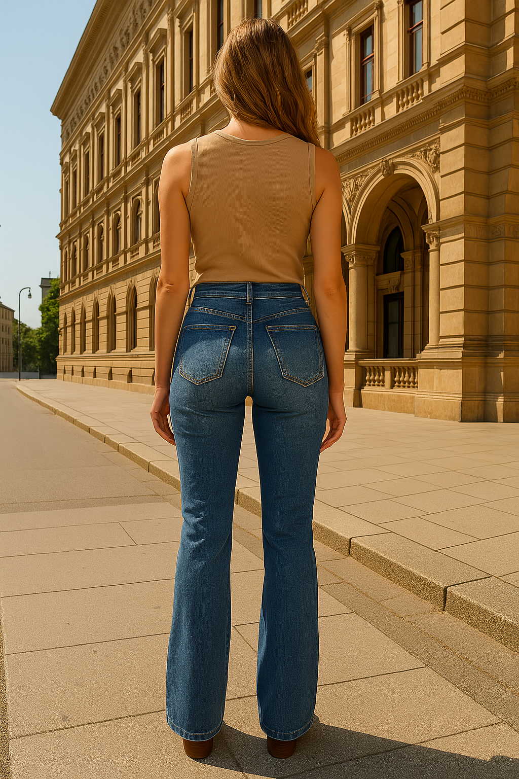 Aya | Skinny jeans hochflackernd