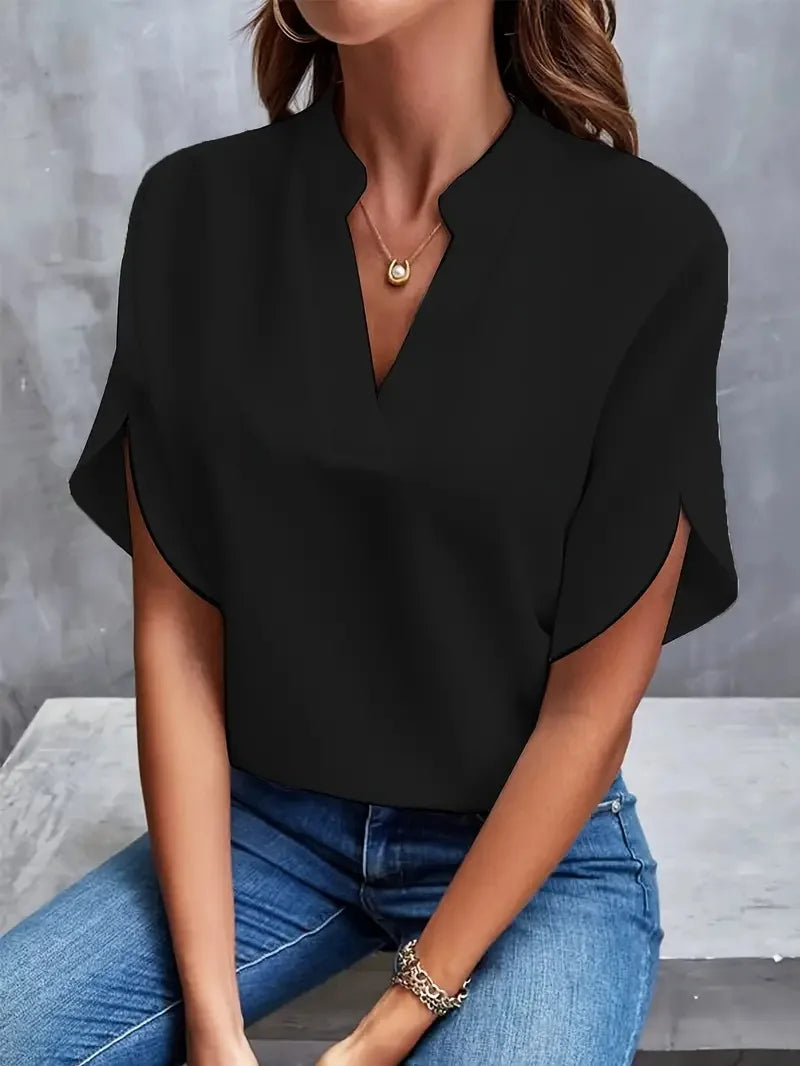 Concetta | V-Ausschnitt-Shirt mit weichem und raffiniertem Schnitt