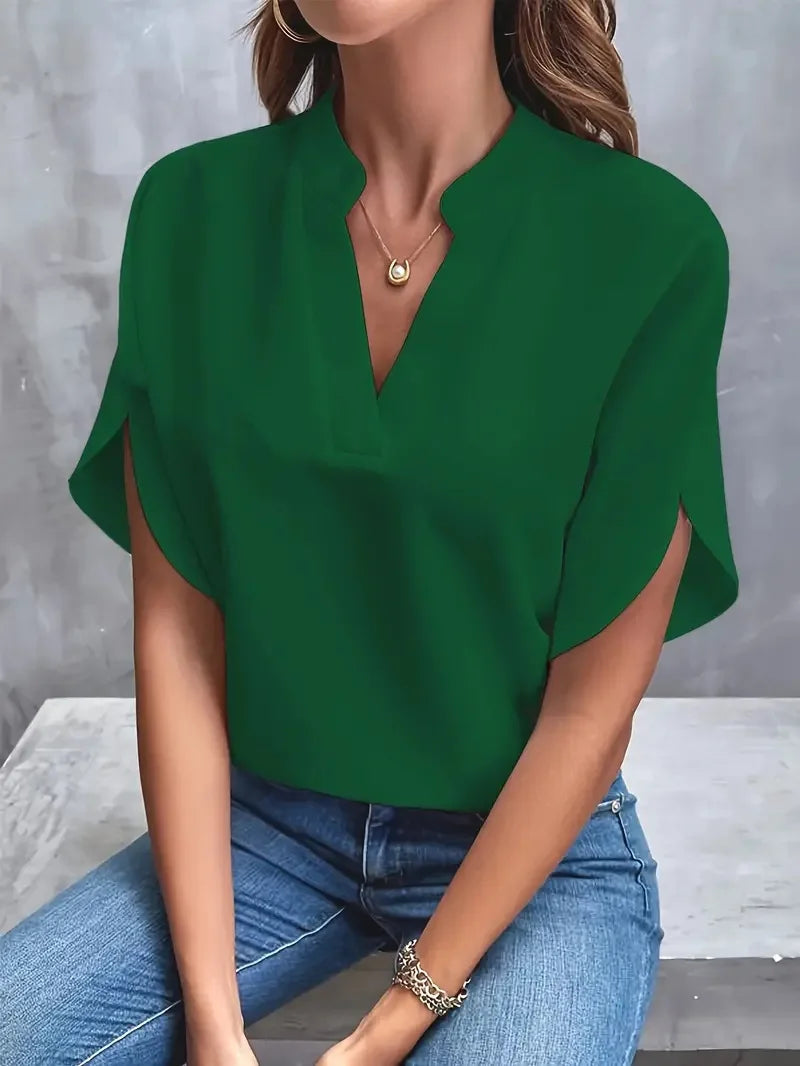 Concetta | V-Ausschnitt-Shirt mit weichem und raffiniertem Schnitt