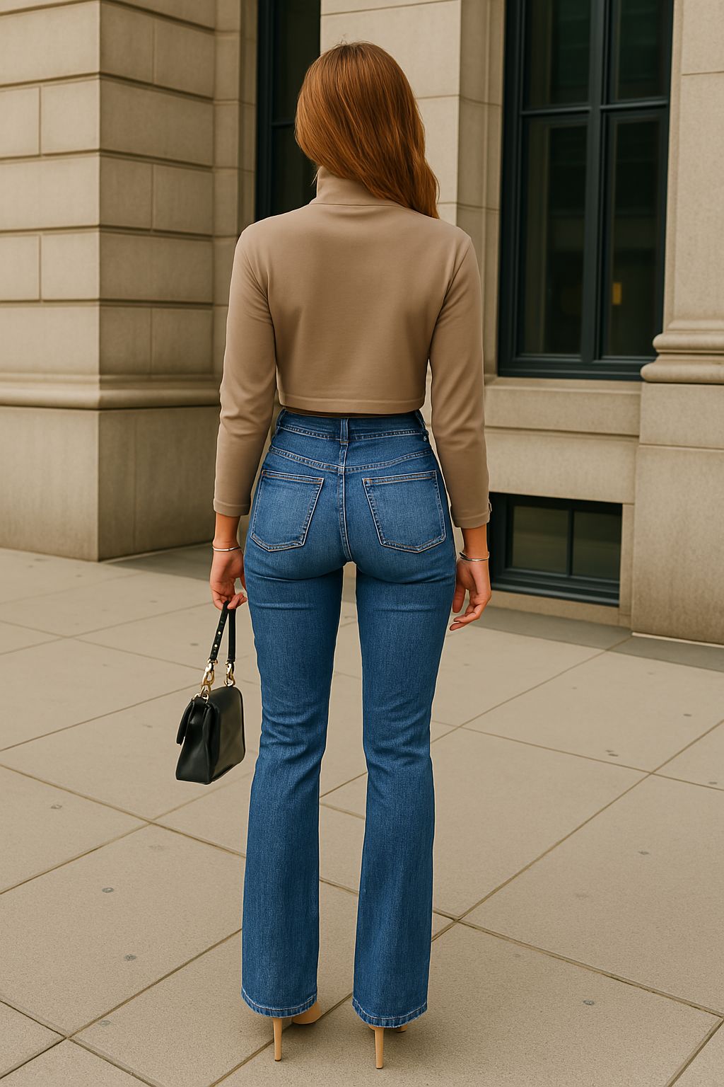 Aya | Skinny jeans hochflackernd
