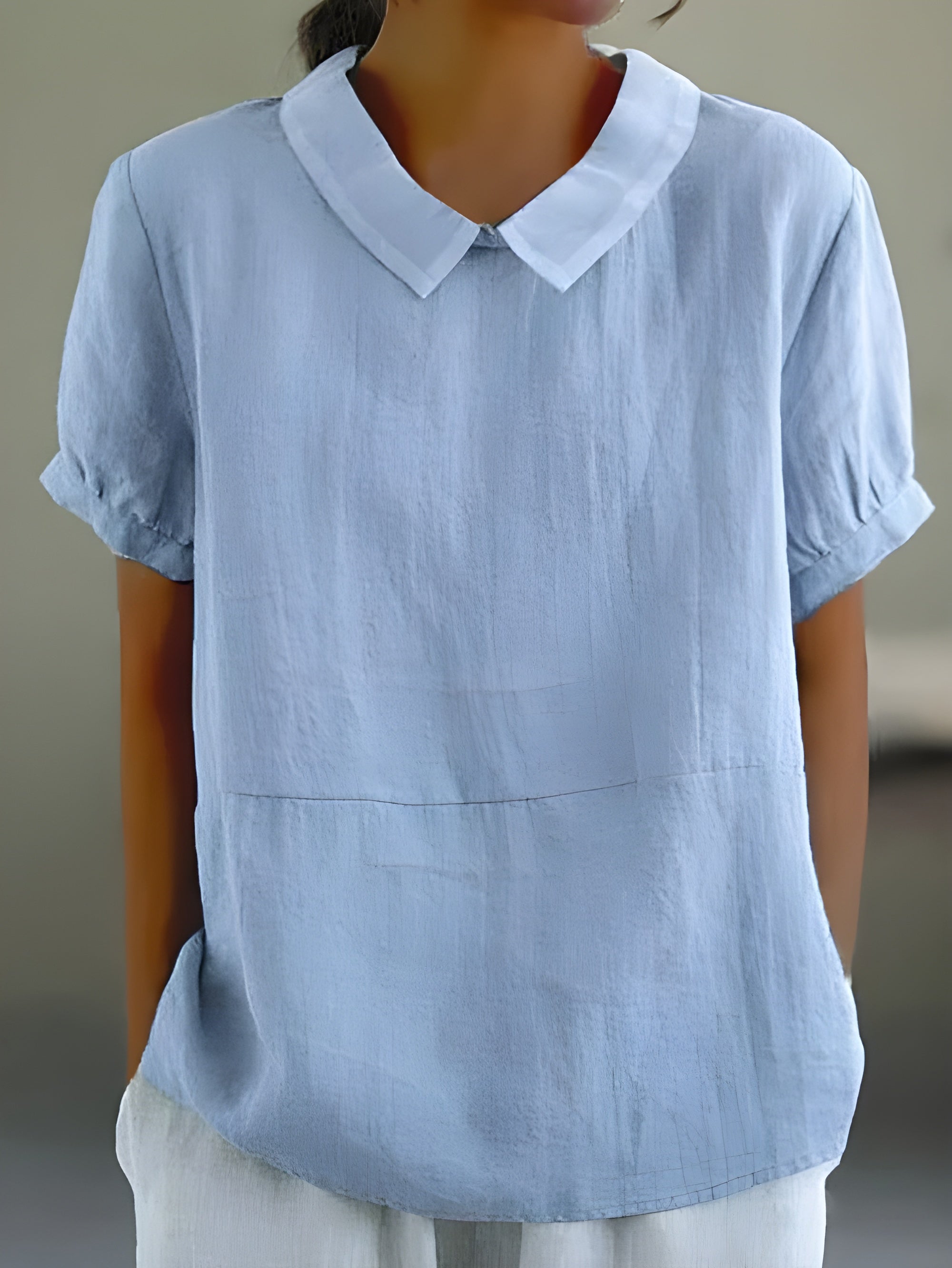 Camille |  Bluse mit schickem Kragen