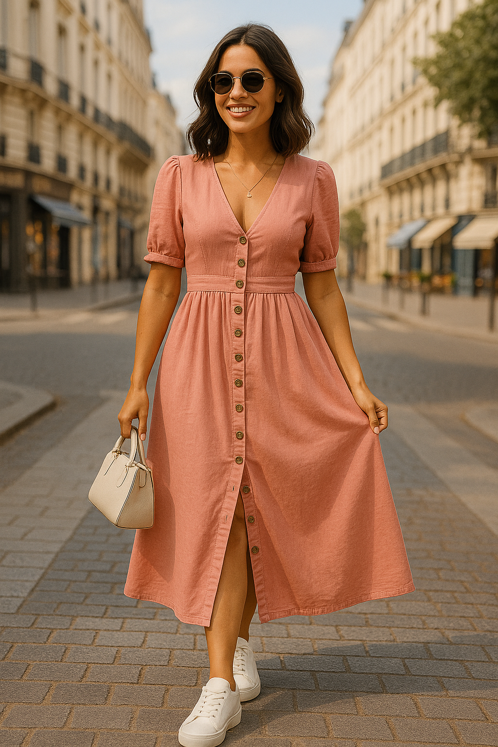 Amelie | Elegantes Jeanskleid